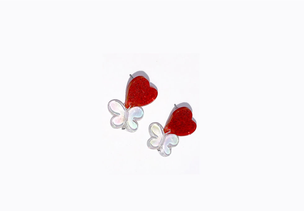 Miniatura: Hearts Aflutter Earrings 
