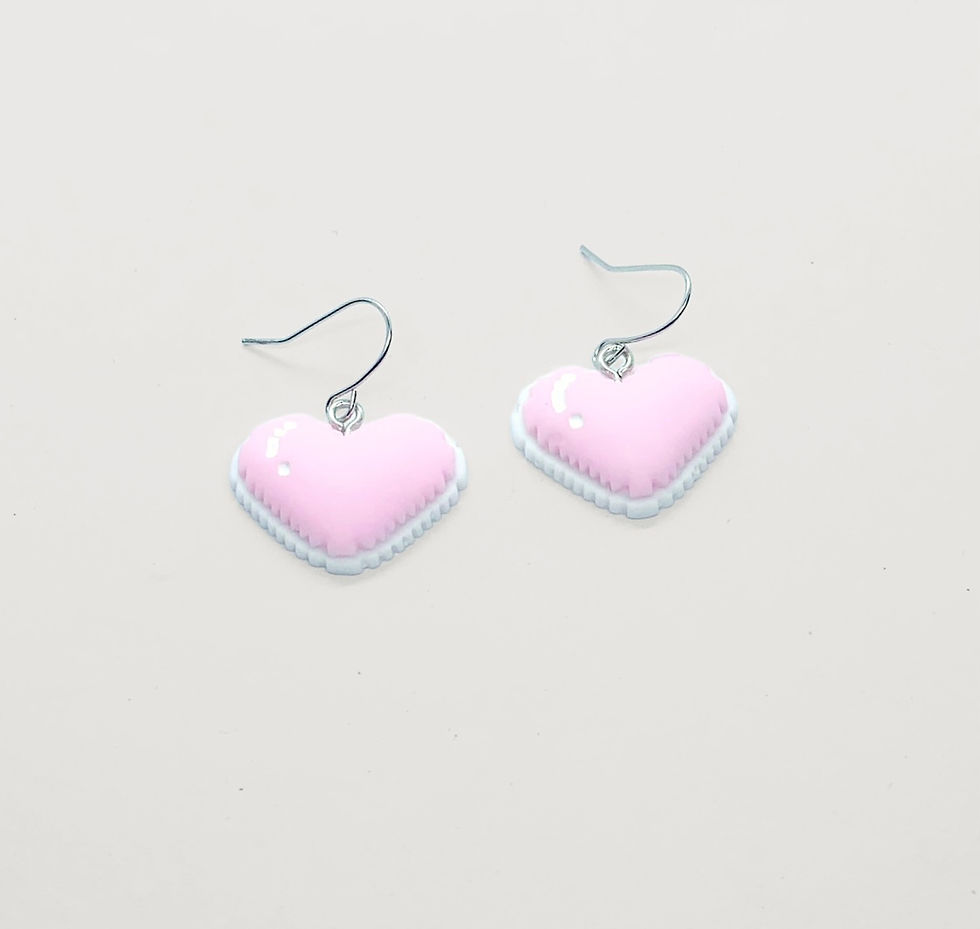 Miniature : Cartoon Heart Earrings 
