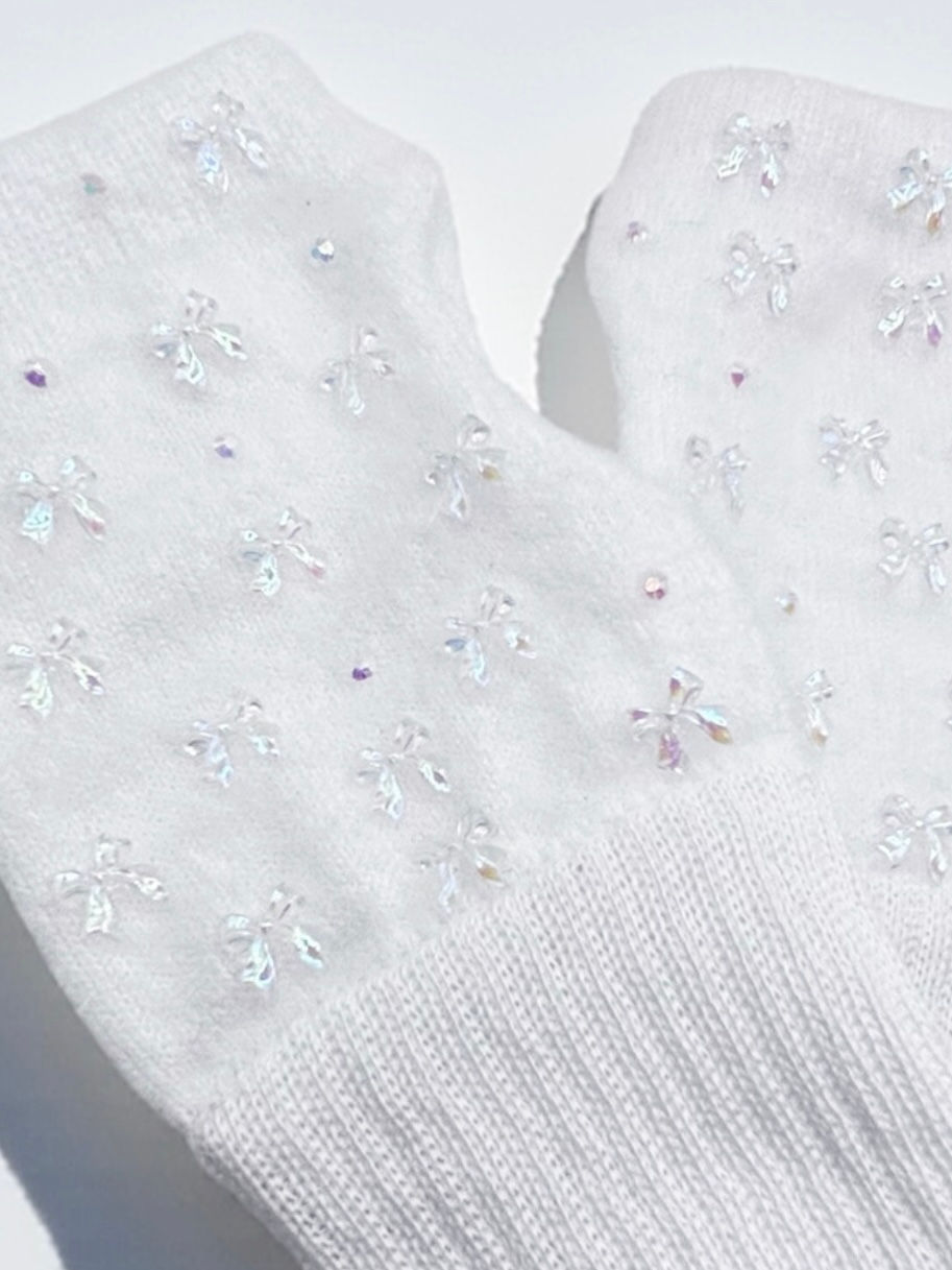 Miniature : Sugar Frost Fingerless Gloves