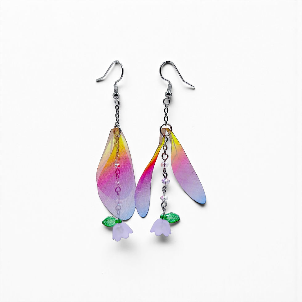Miniatyrbild: Rainbow Petal Bloom Earrings