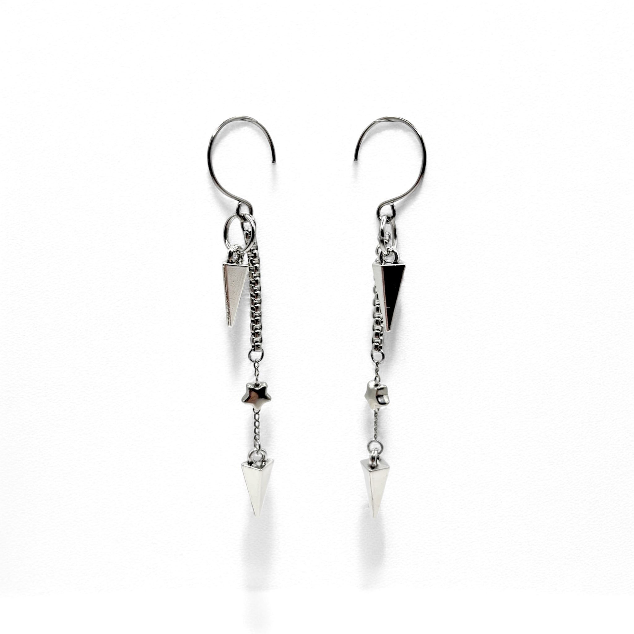 Bold Edgy Spike Earrings