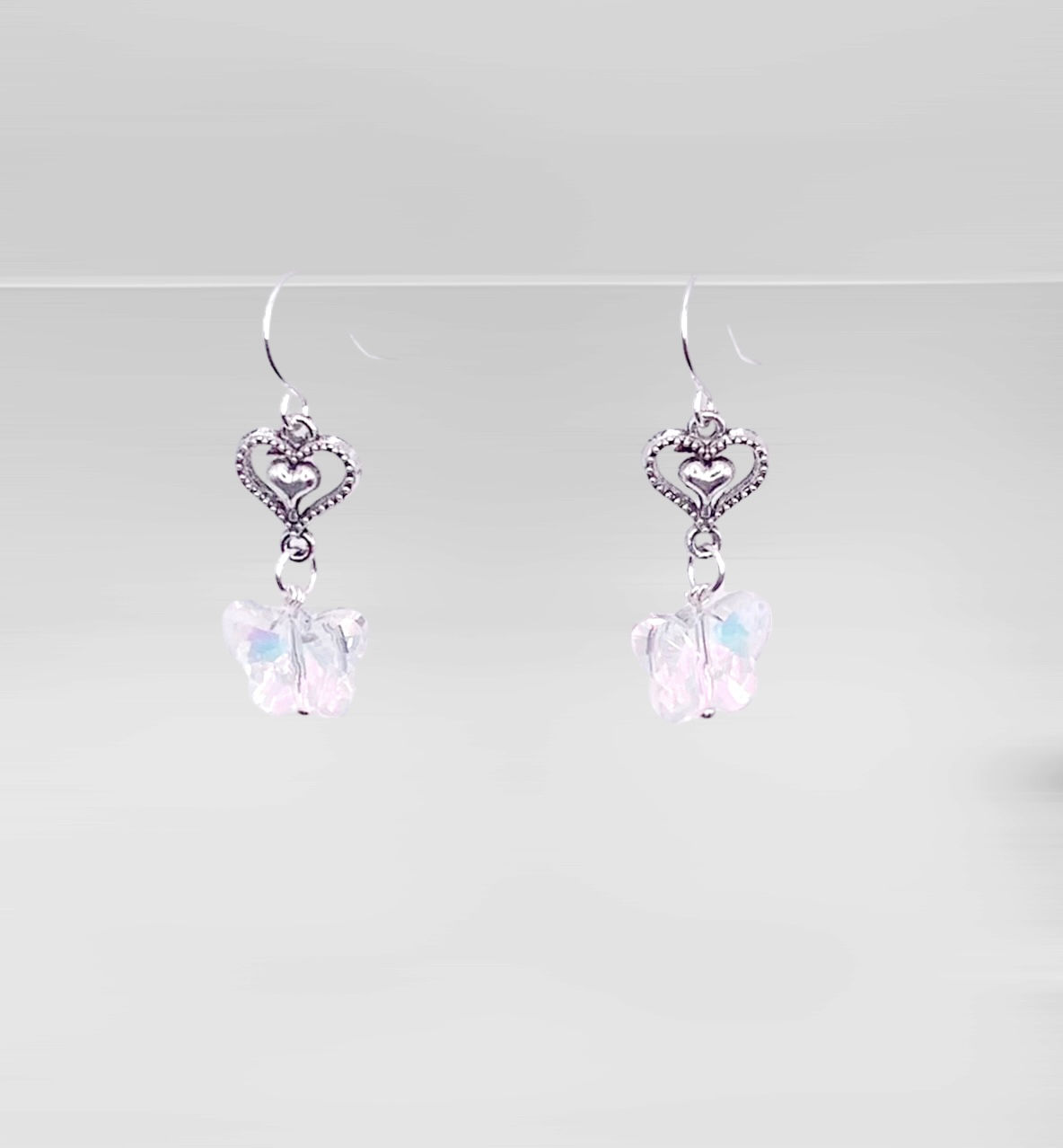 Glass Butterfly Earrings