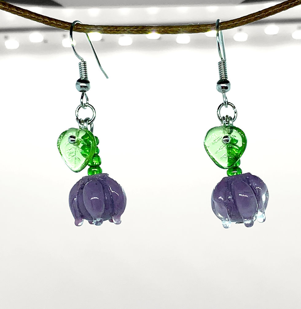 Miniatyrbild: Allium Earrings - Silver Plated Hooks