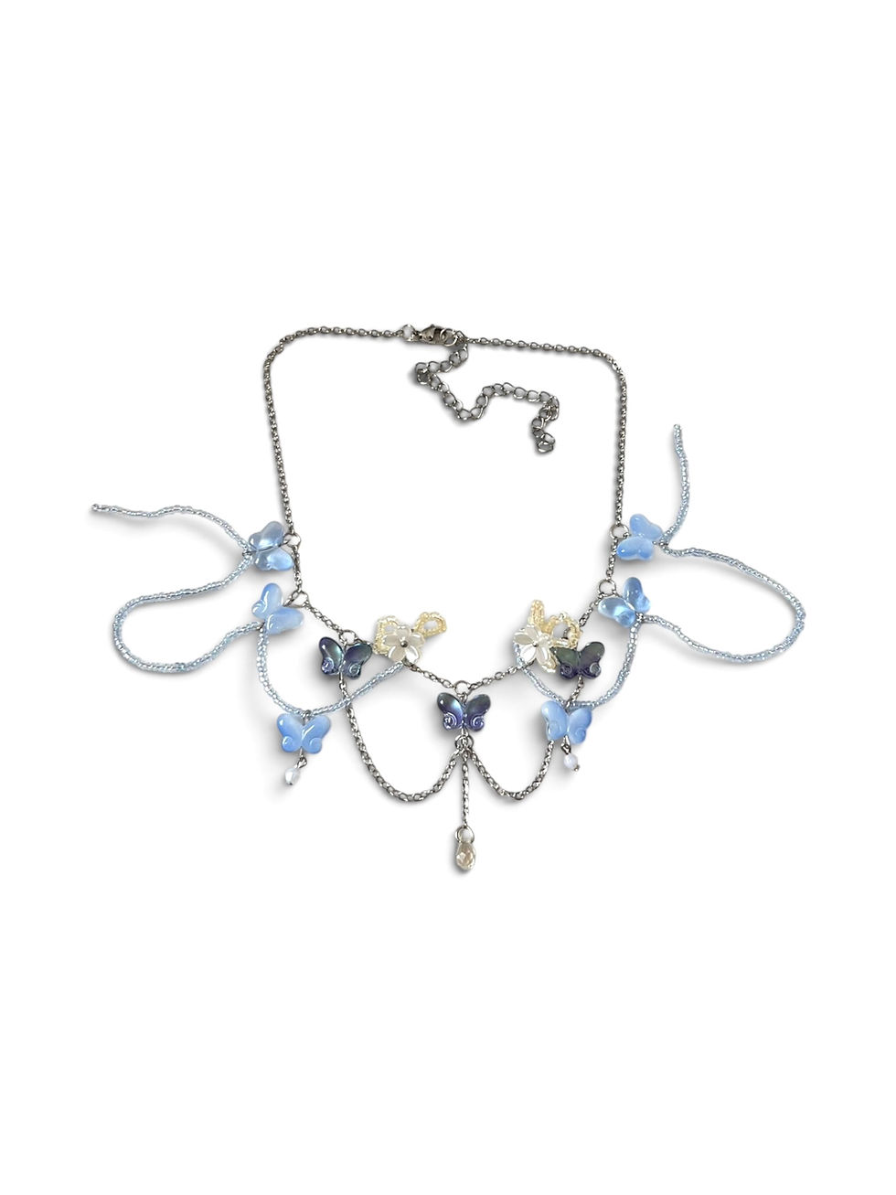 Miniature : Bluebell Butterfly Garland Necklace
