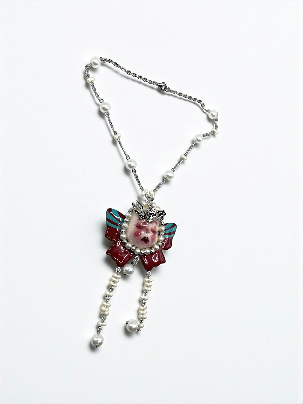 Miniature : The Crimson Cherub Heirloom Necklace