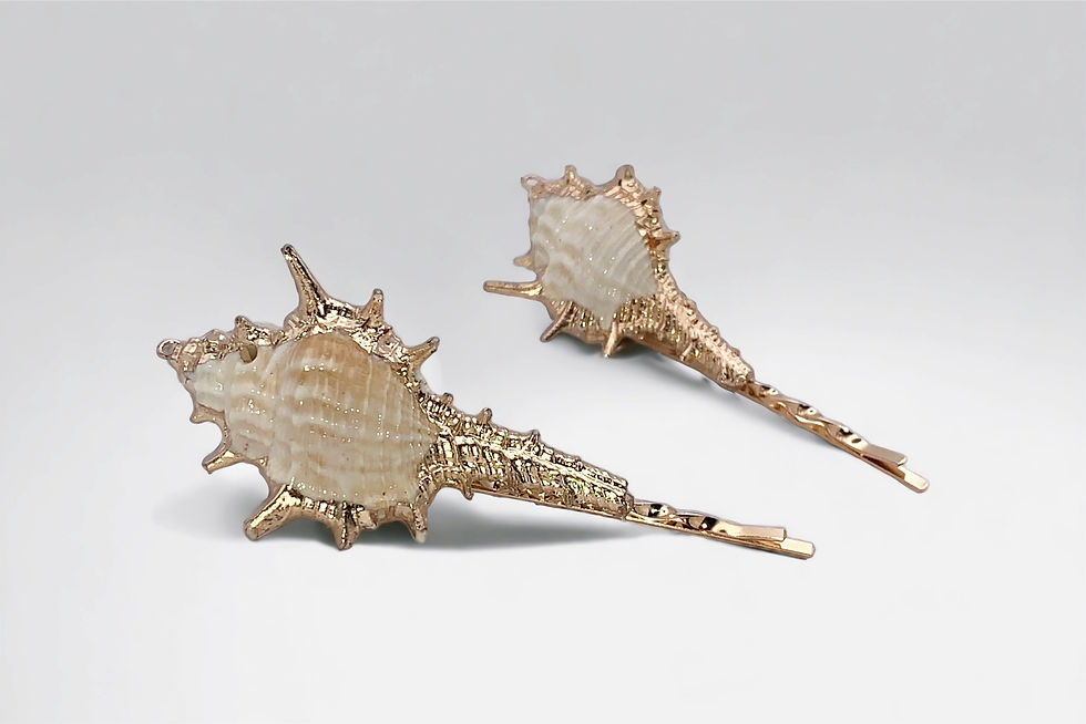 Miniatura: Conch Shell Hair Clips