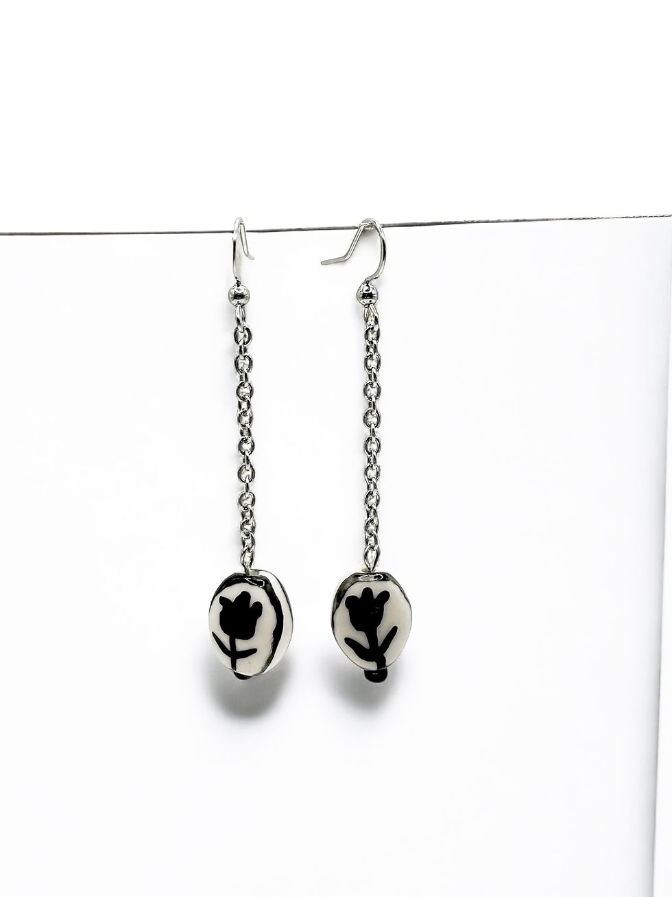 Ceramic Tulip Earrings
