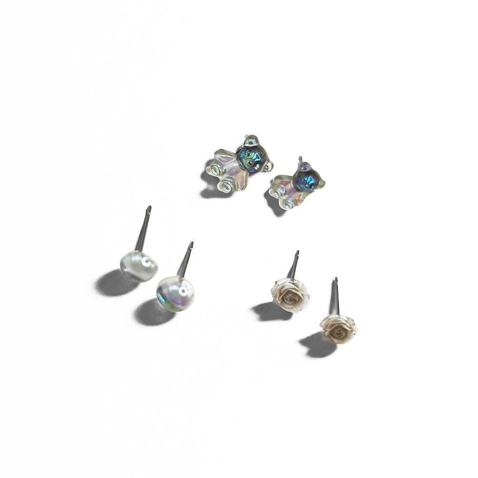 Miniatura: Sugarpetal Dreams Earring Trio