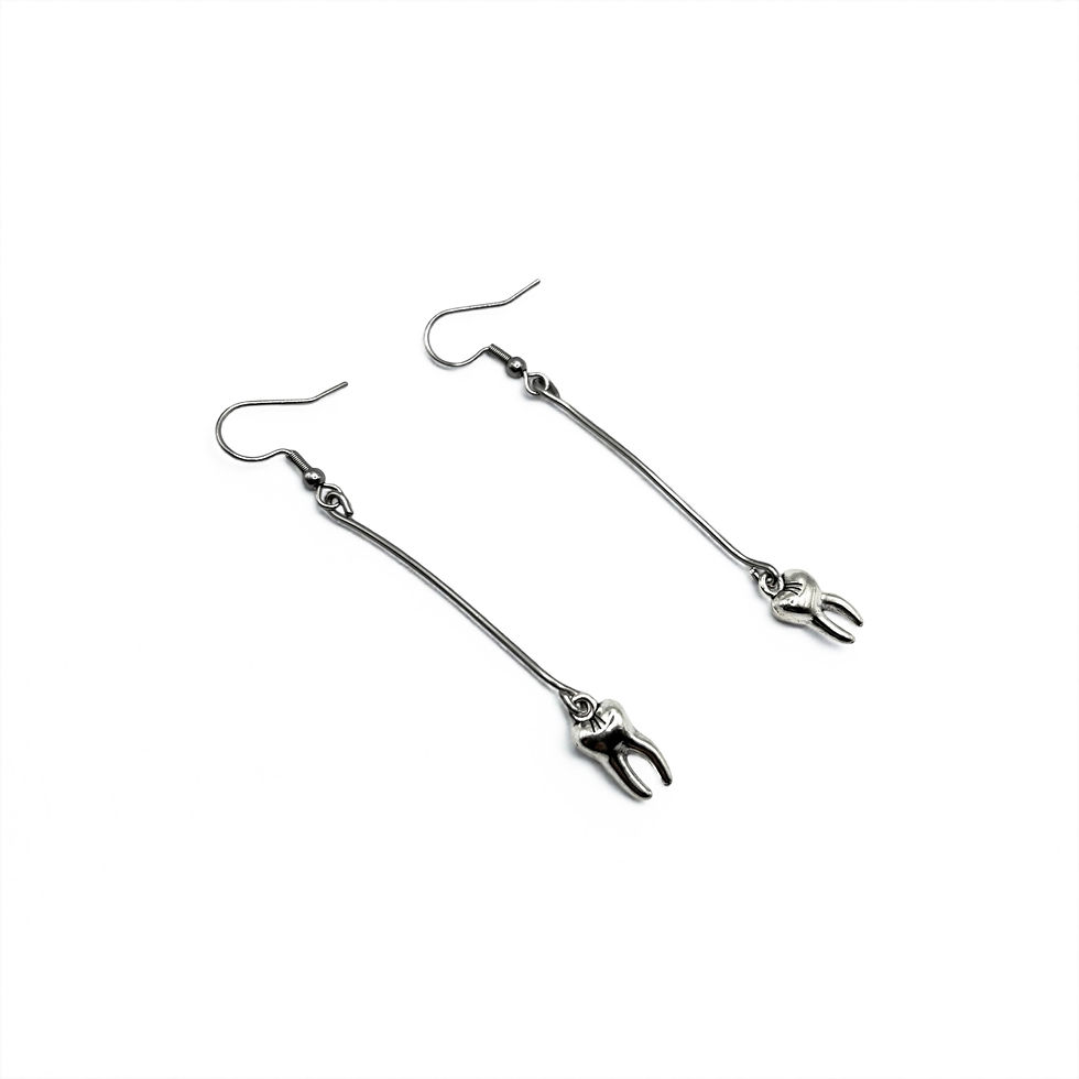 Miniatura: Tooth Relic Drop Earrings