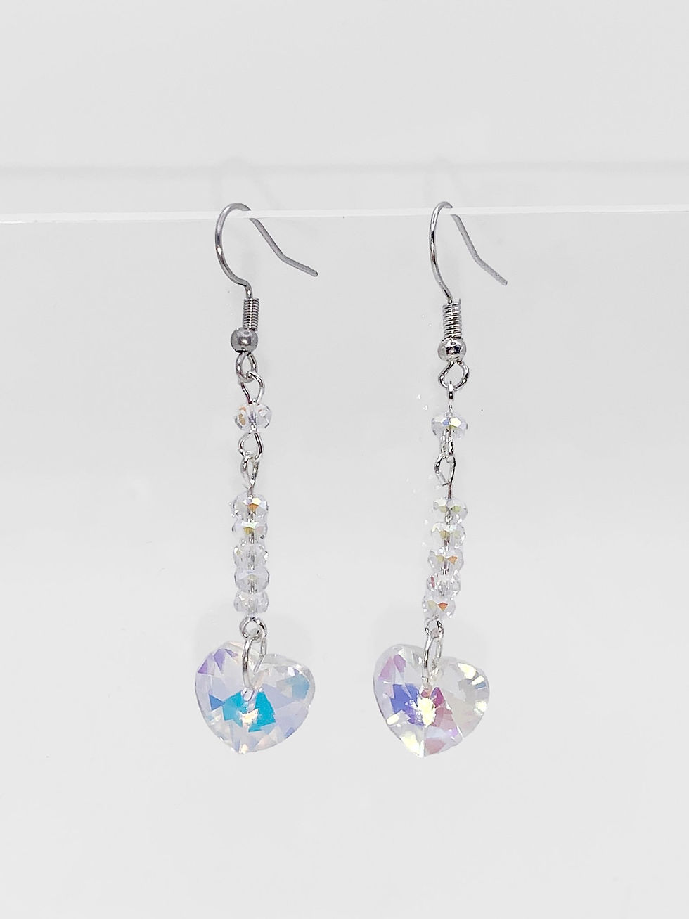 Miniature : Glass Heart Earrings
