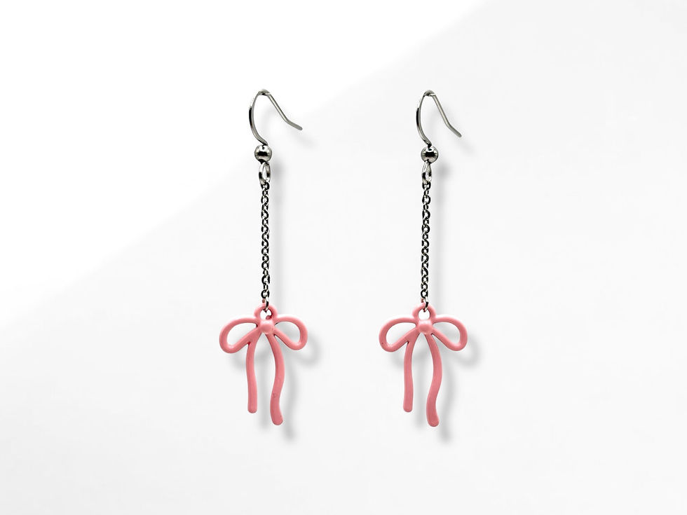 Thumbnail: Sweet Bow Dangle Earrings