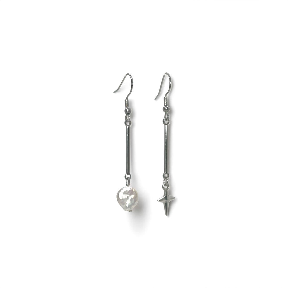 Miniatura: Fallen Star Pearl Drop Earrings