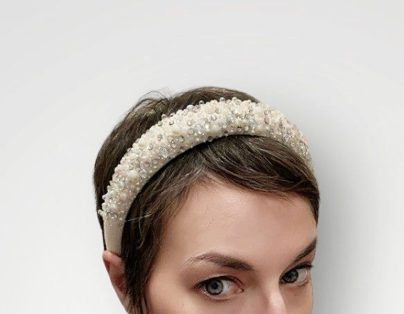 Miniature : Celestial Bliss Padded Cream Headband