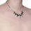 Miniature : Gunmetal Spiked Collar Necklace 