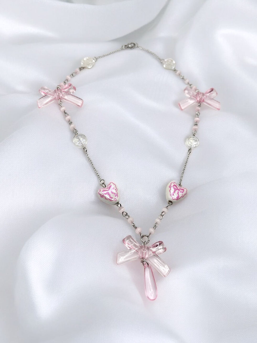 Thumbnail: Sweetheart Bow Necklace 