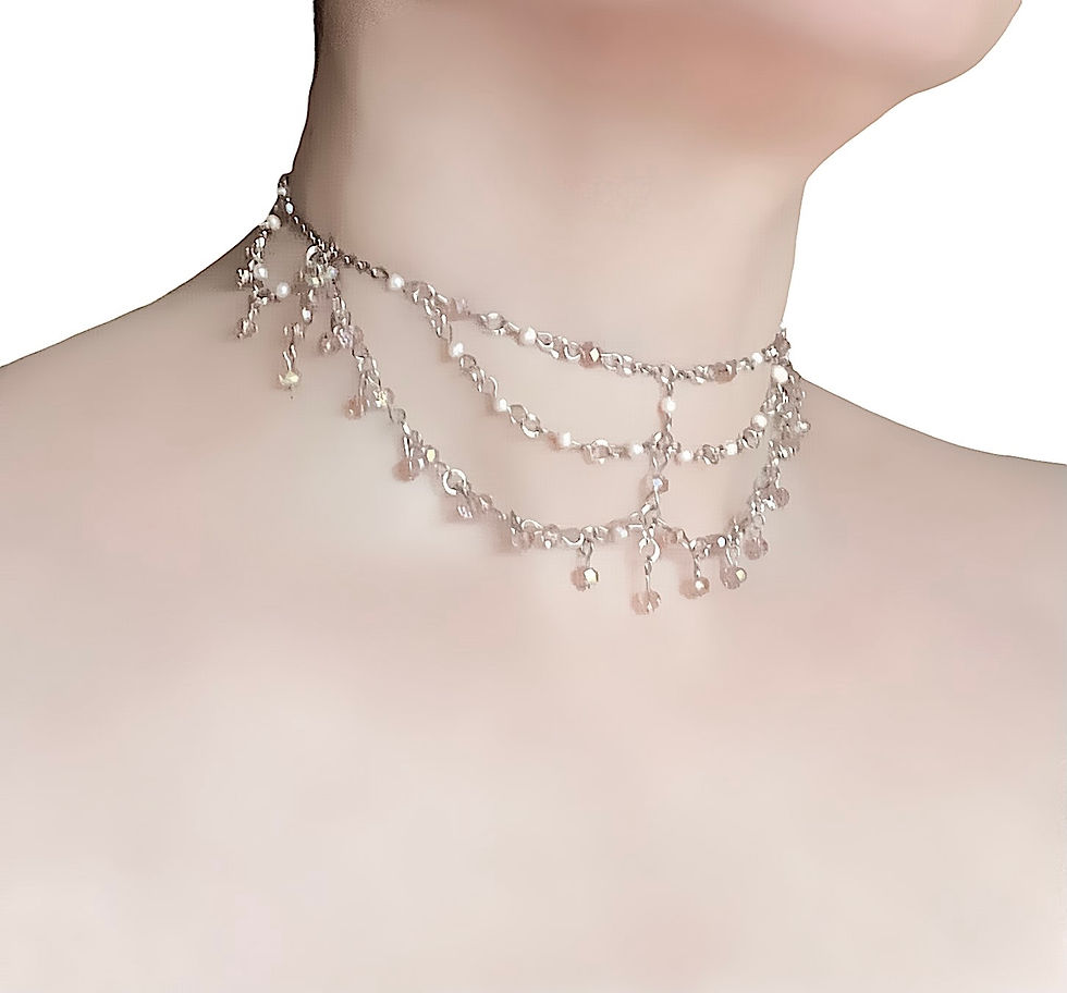 Miniatura: The Blush Cascade Choker