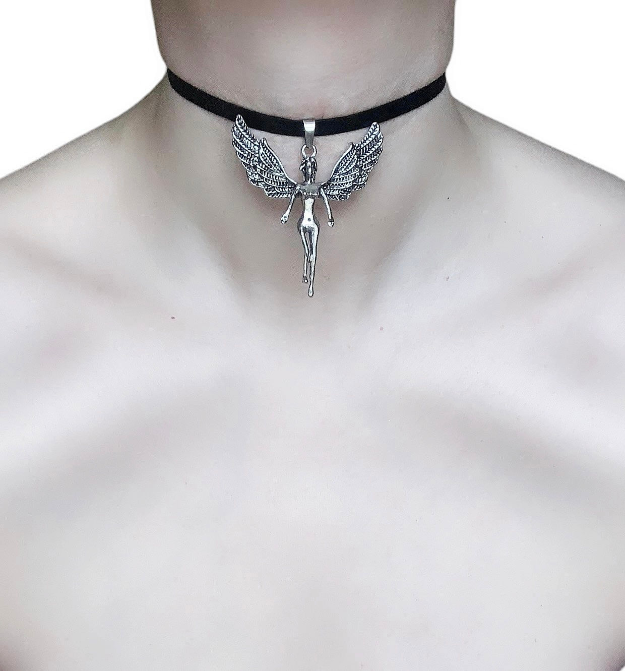 The Dark Fairy Choker - Genuine Leather