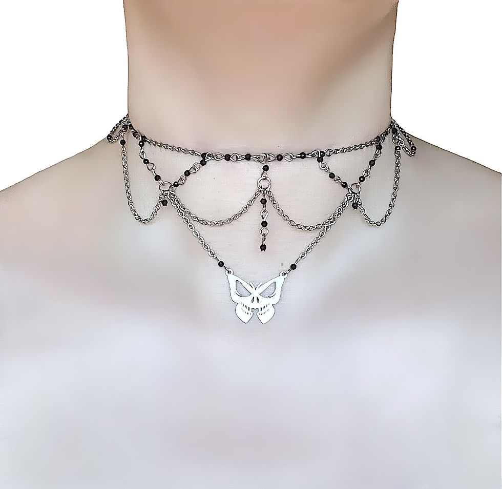 Thumbnail: Nocturne Veil Butterfly Choker 