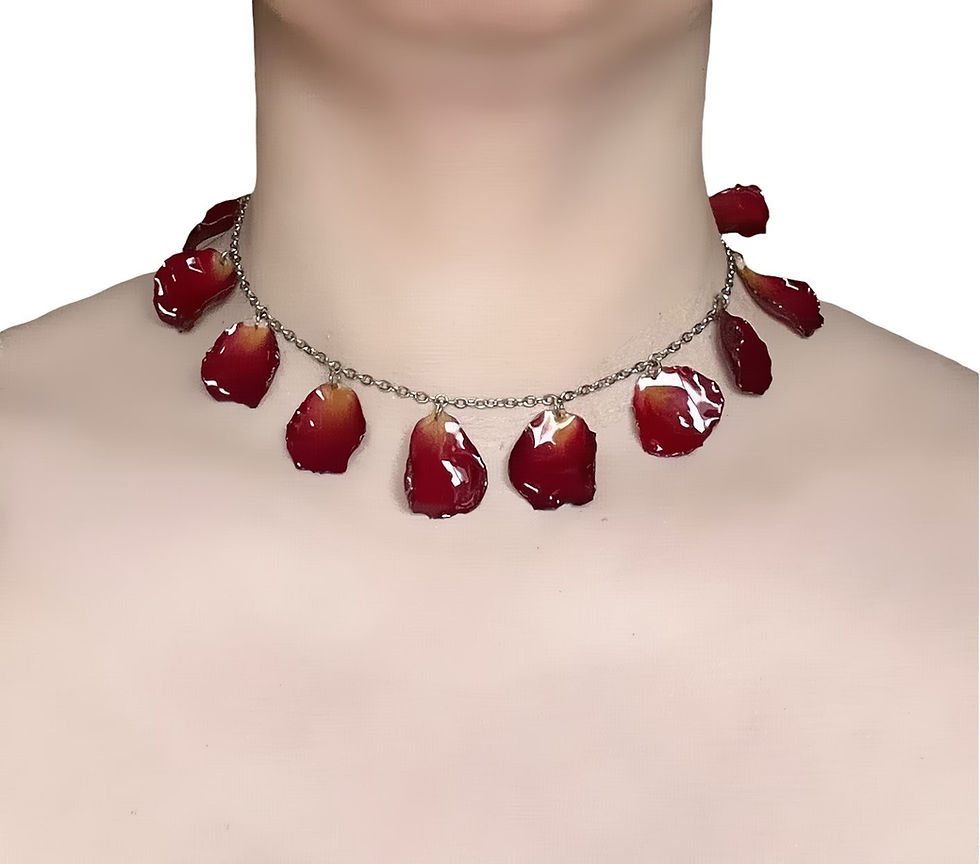 Thumbnail: The Crimson Rose Petal Necklace