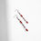 Miniatura: Crimson Blood Drop Earrings