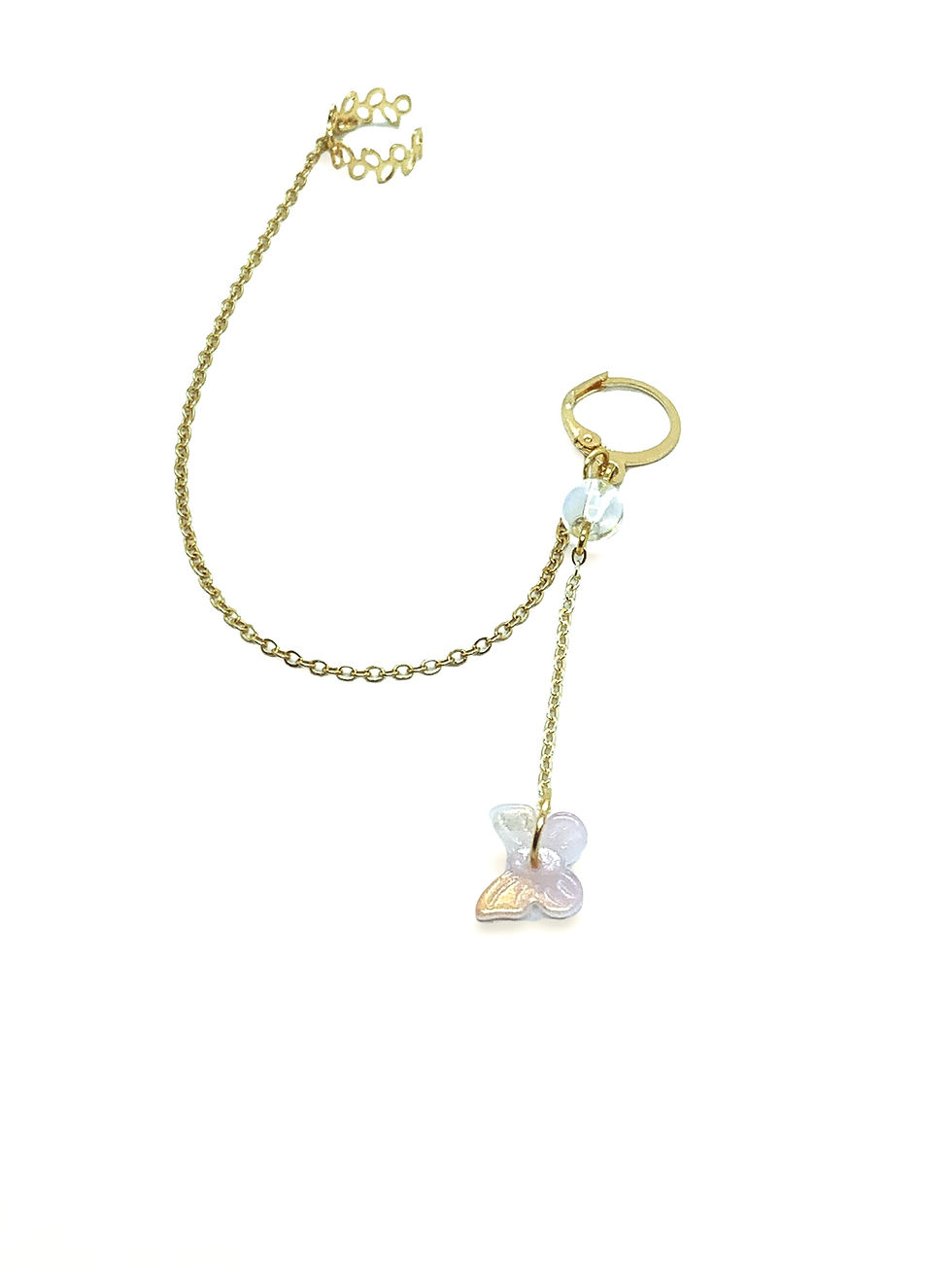 Miniatura: Butterfly Chained Hoop with Cuff