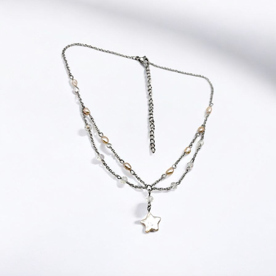 Thumbnail: Starlit Reverie Baroque Pearl Choker