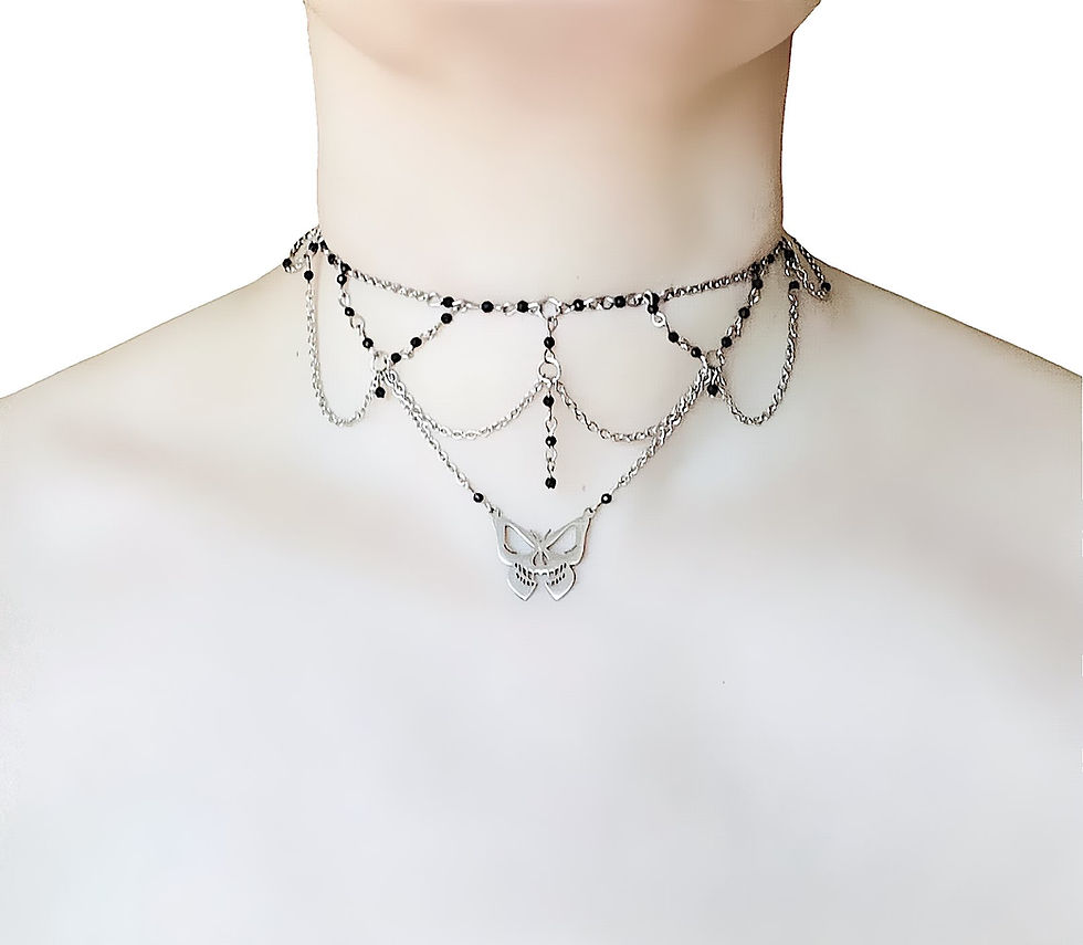 Thumbnail: Nocturne Veil Butterfly Choker 