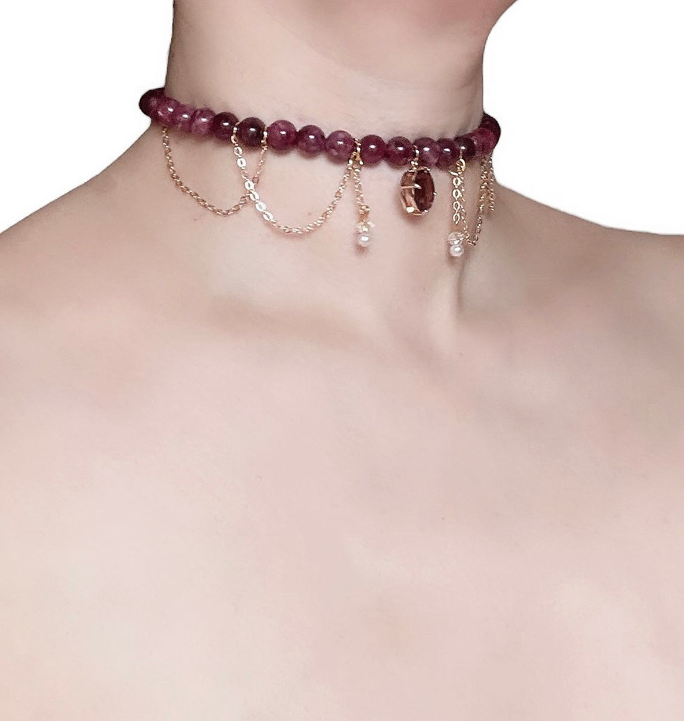 Miniatura: The Regal Garnet Choker