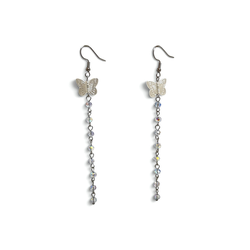 Miniatura: Dewdrop Butterfly Earrings 