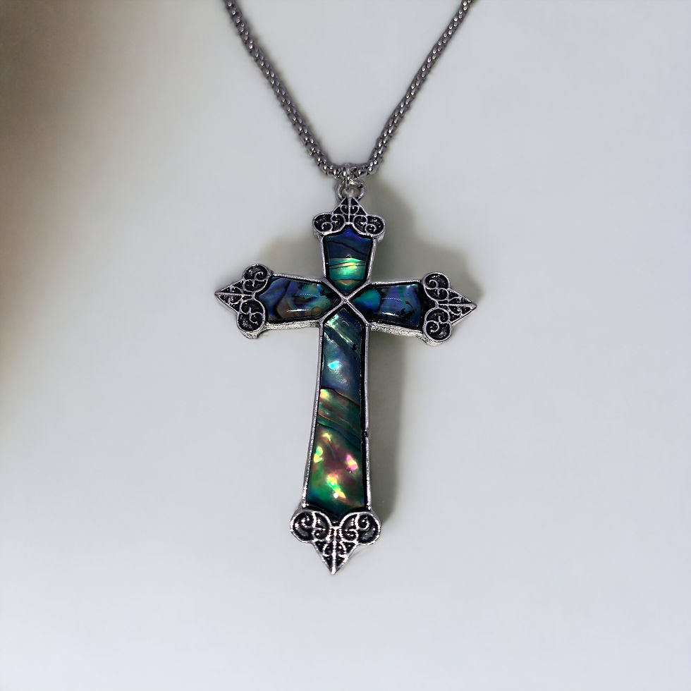 Miniaturbild: Abalone Cross Choker