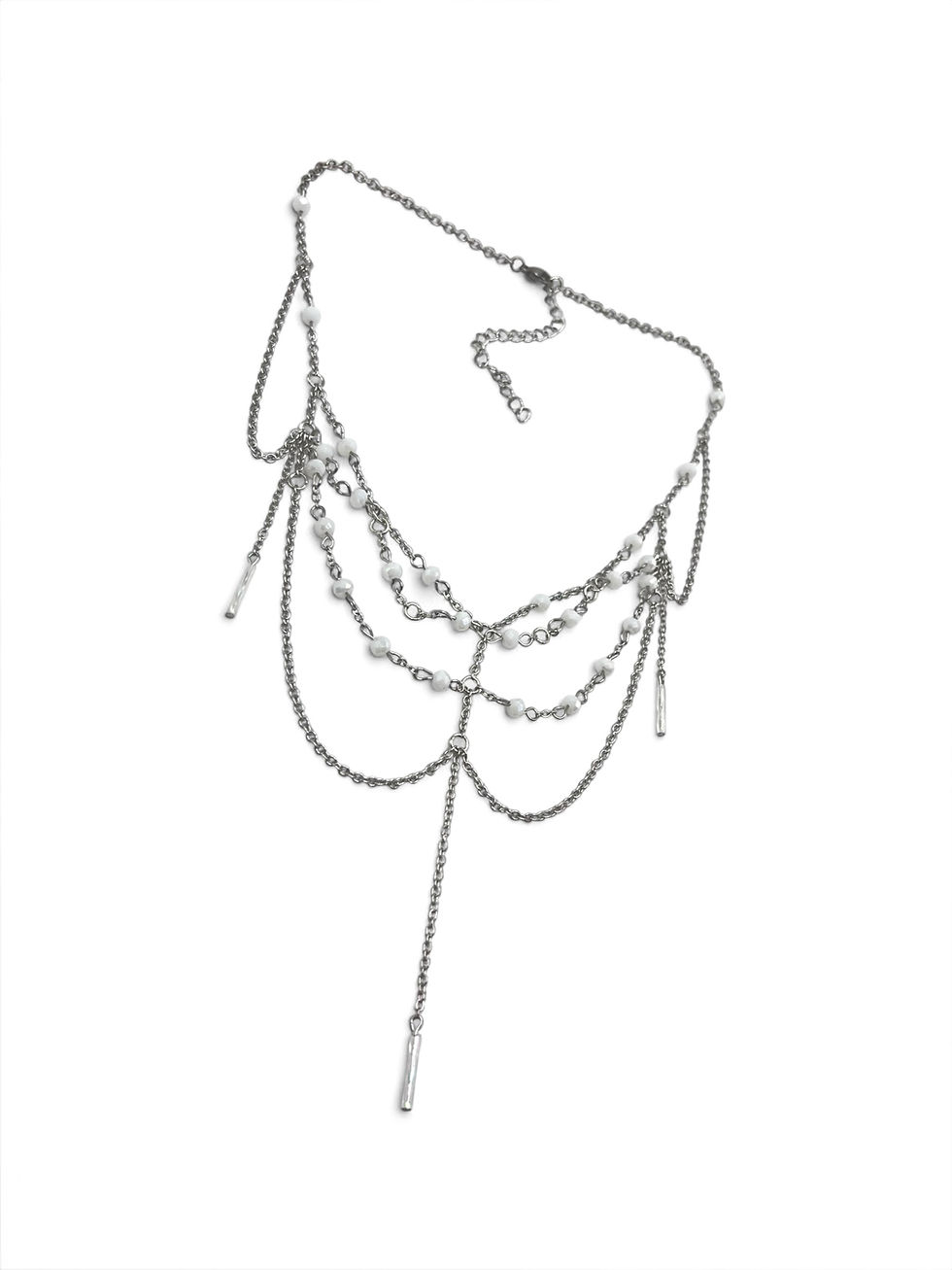 Thumbnail: Ivory Veil Cascade Necklace 