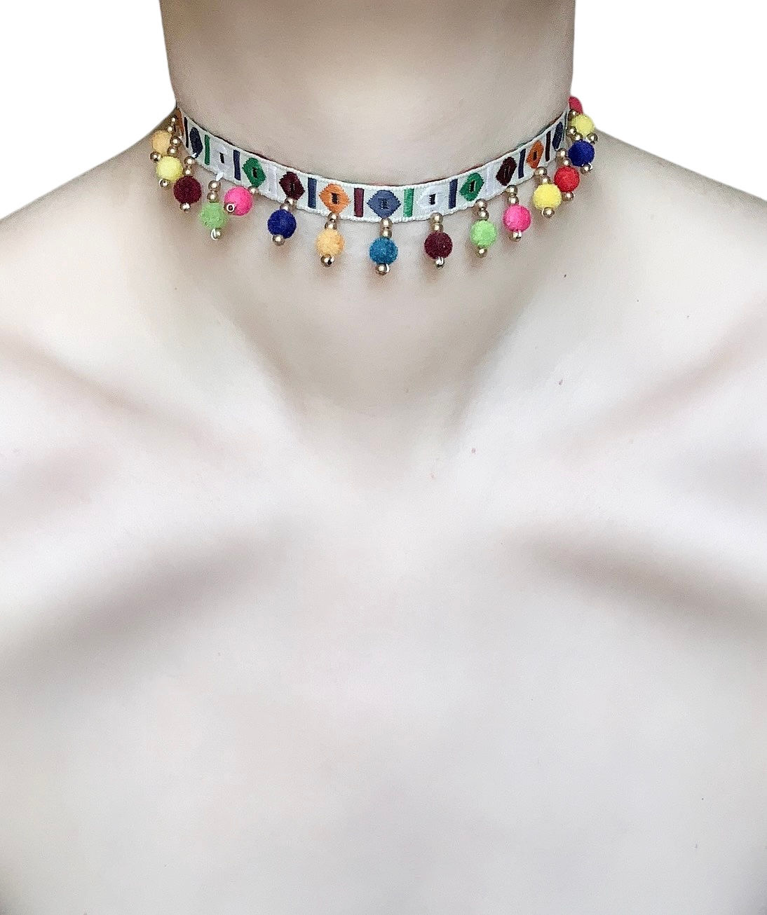 Festival Pom Pom Choker