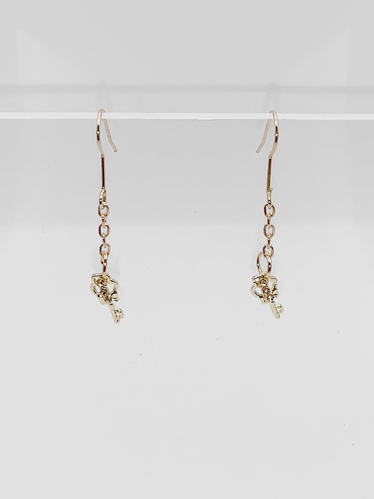 Tiny Key Earrings 