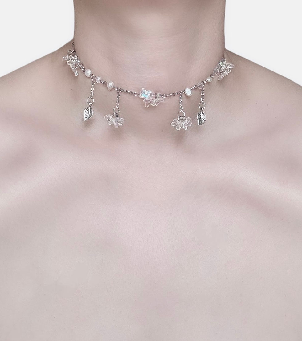 Miniature : Silver Bloom Chain Choker