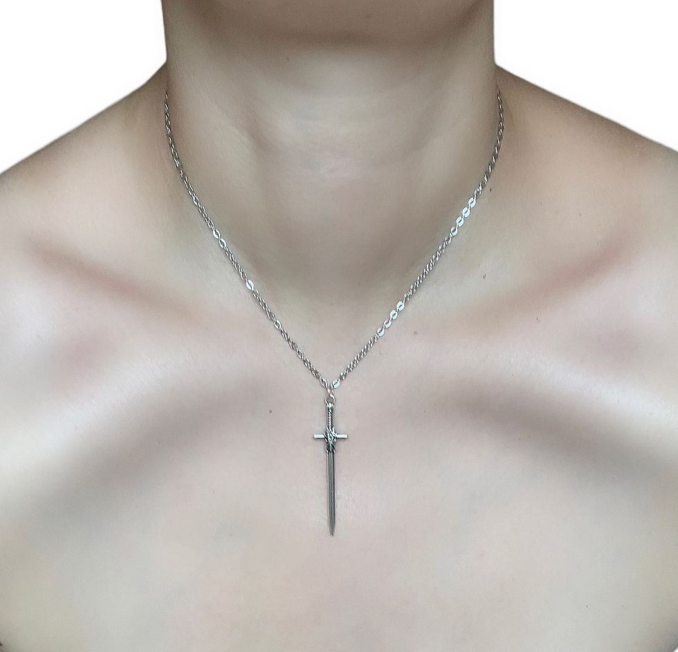 Miniatyrbild: Dagger Necklace and Earrings Set
