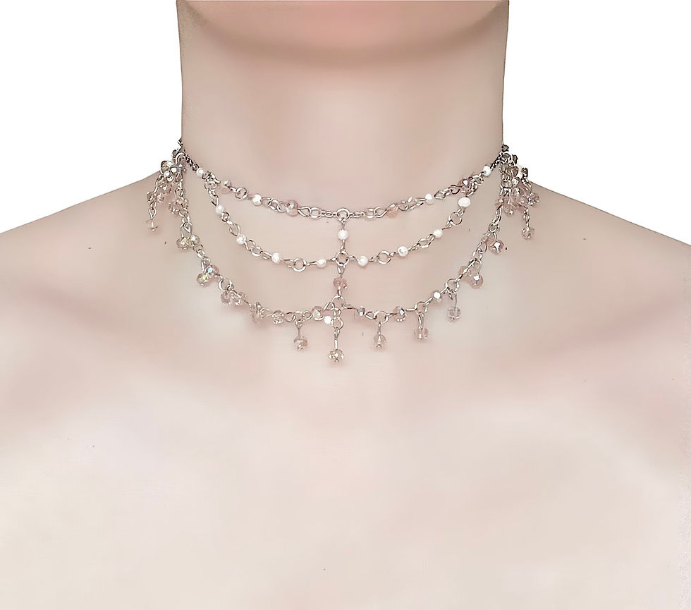 Miniatura: The Blush Cascade Choker