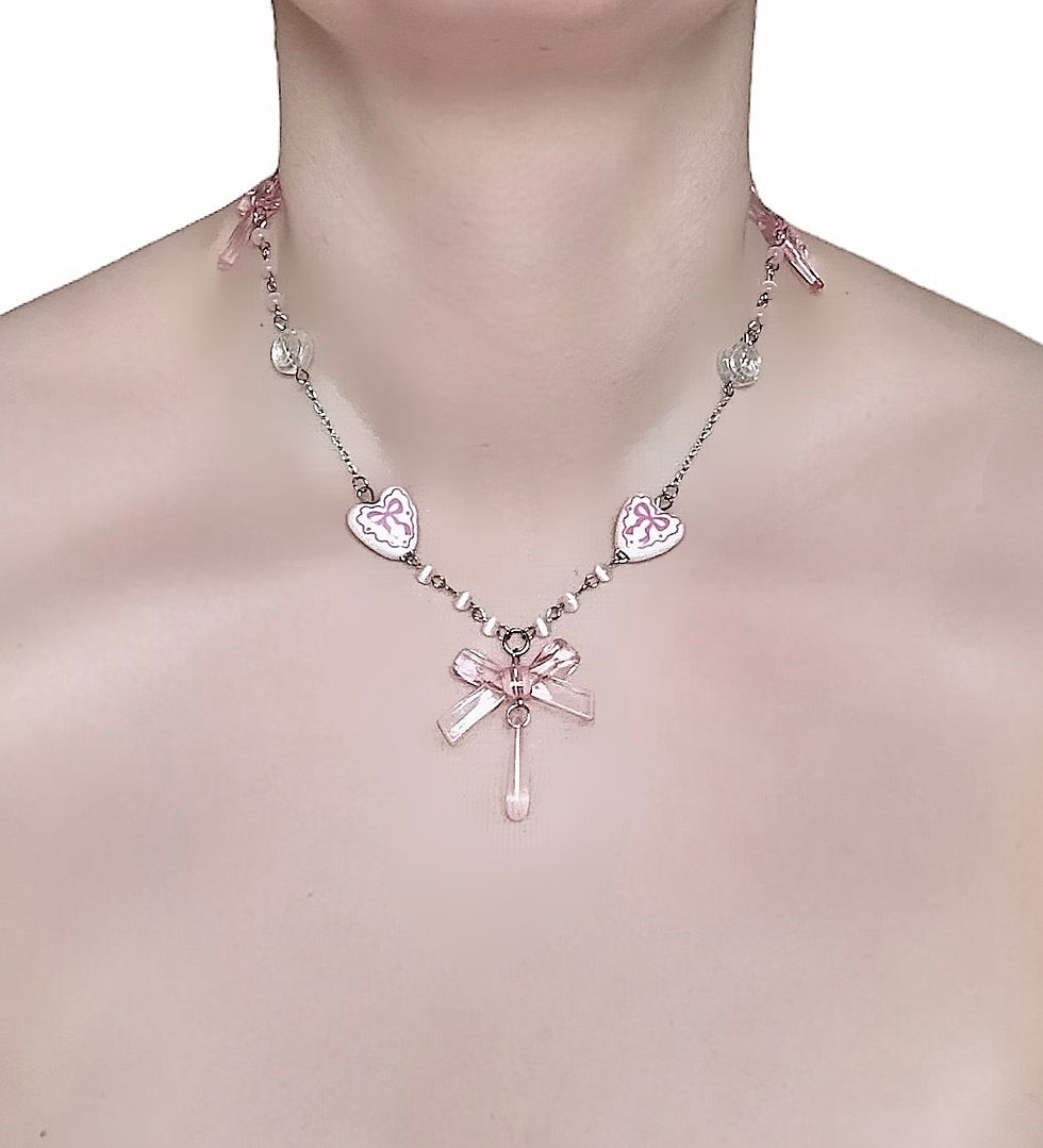 Thumbnail: Sweetheart Bow Necklace 
