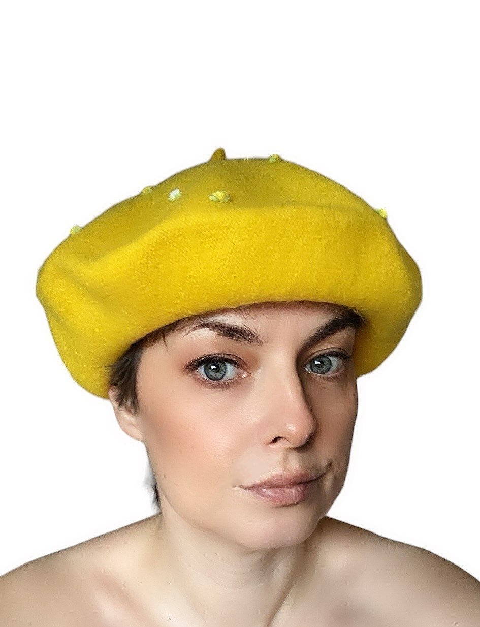 Miniature : Yellow Rose Beret