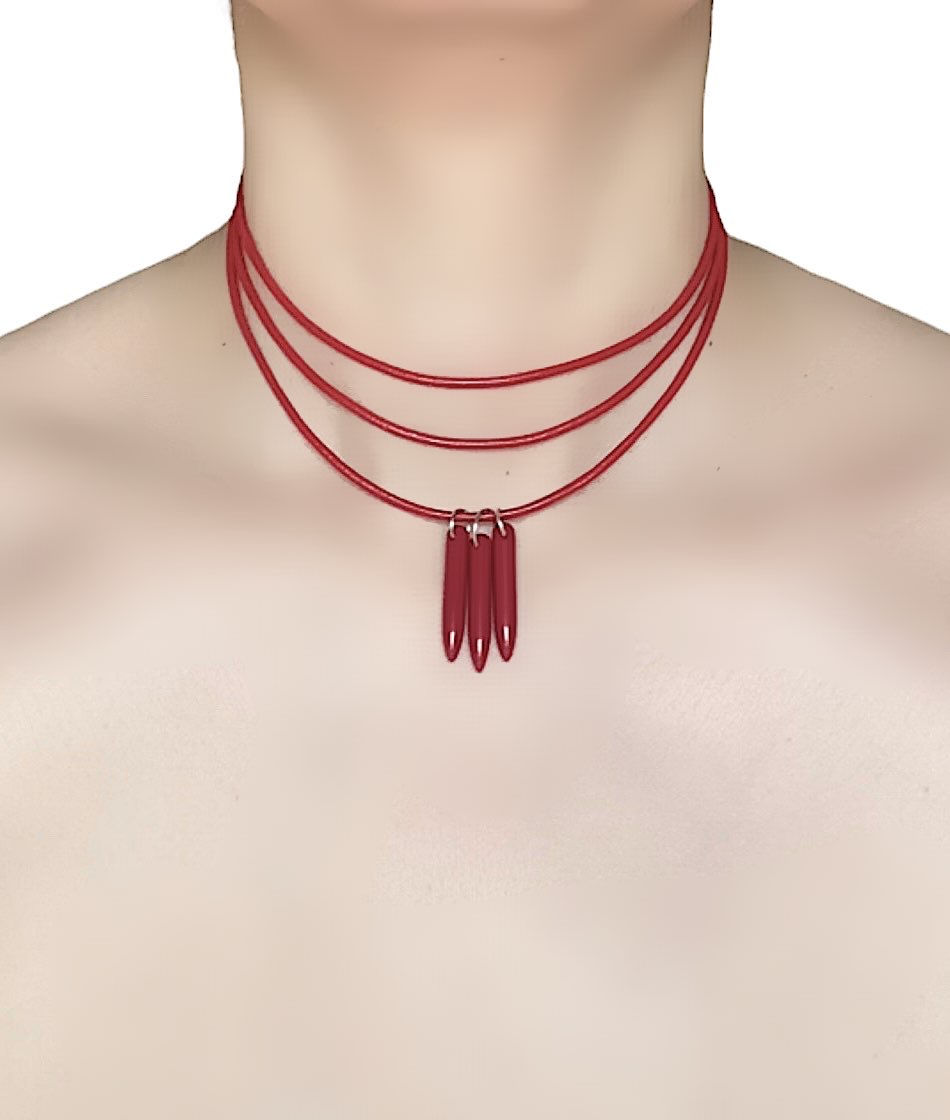 Miniature : The Rebel Necklace - Genuine Leather 