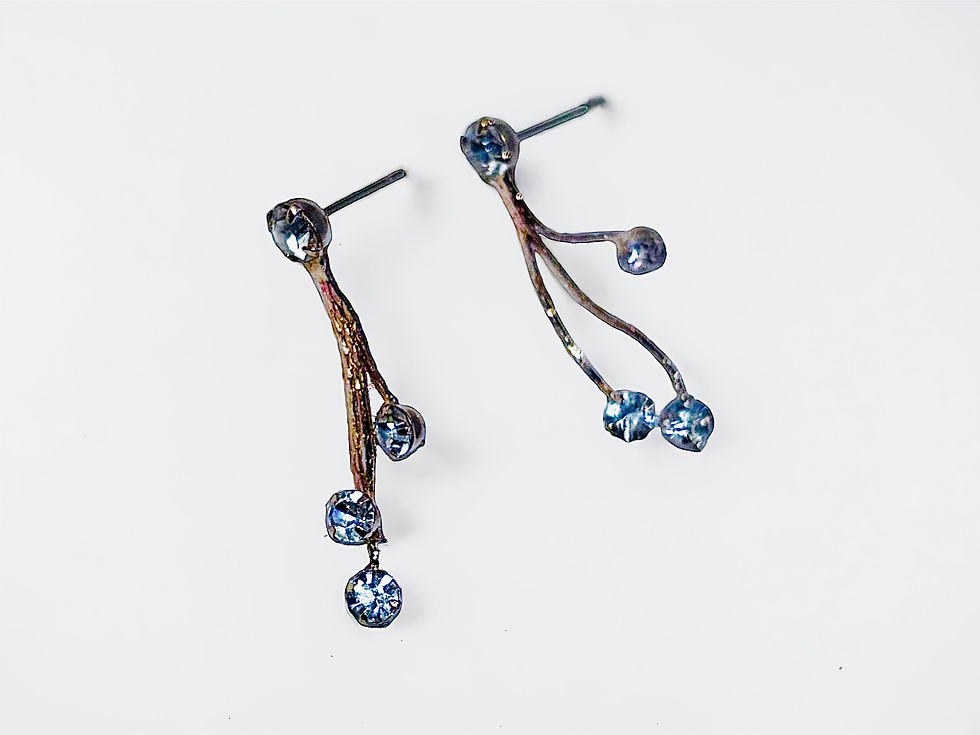 Miniaturbild: Cascading Rhinestone Earrings