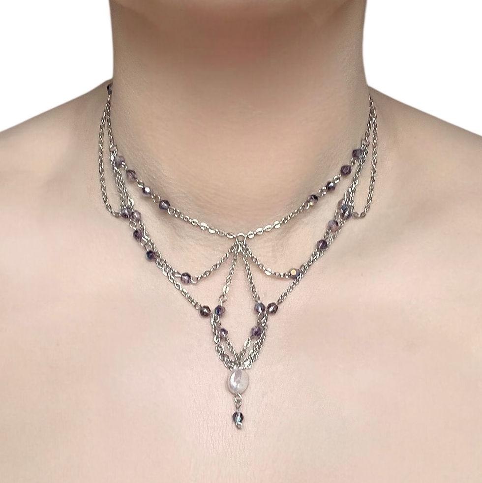 Miniatyrbild: The Violet Heirloom Baroque Pearl Choker
