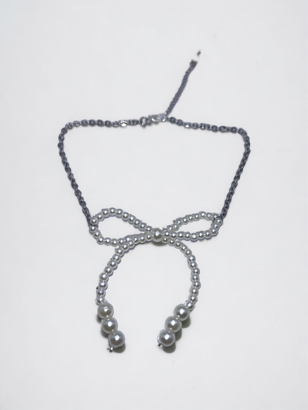 Miniature : Pearl Bow Choker 