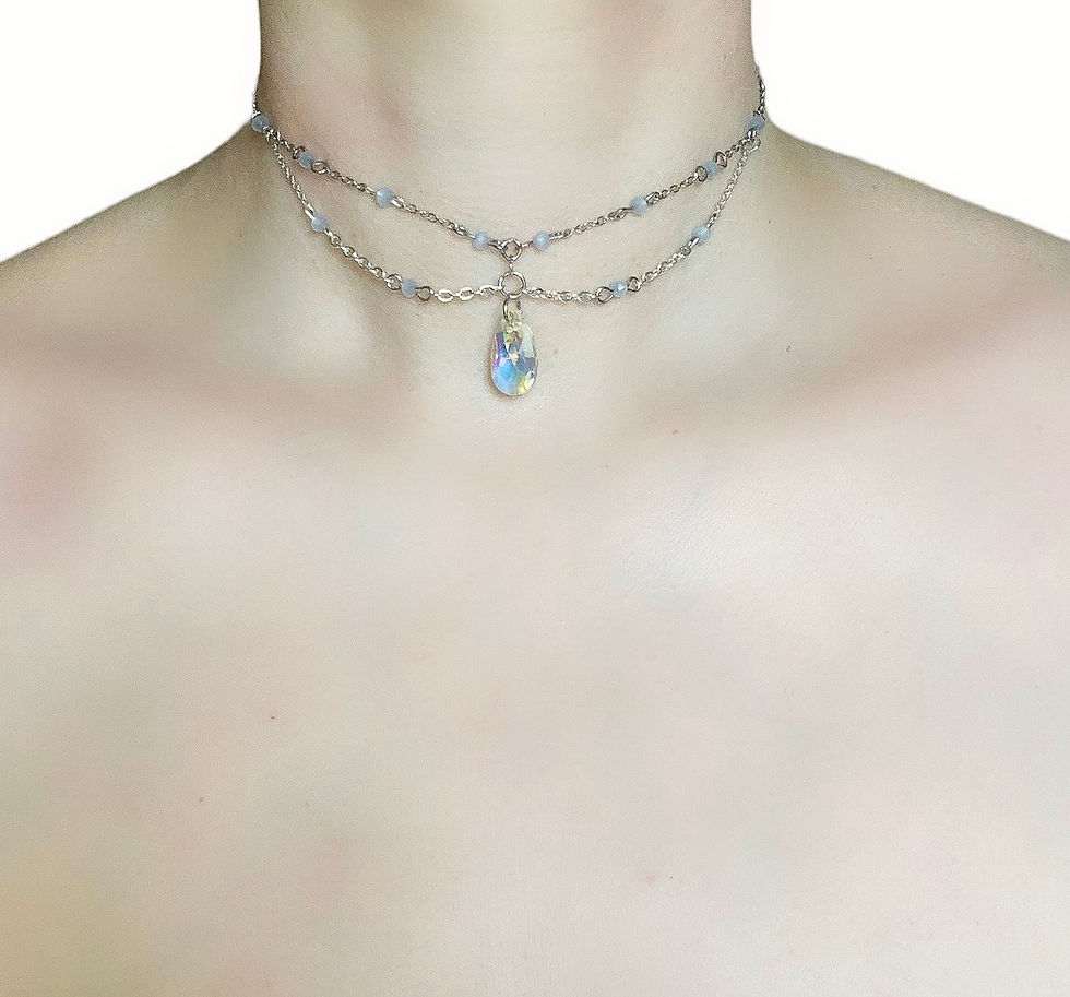 Miniatura: Glass Teardrop Choker