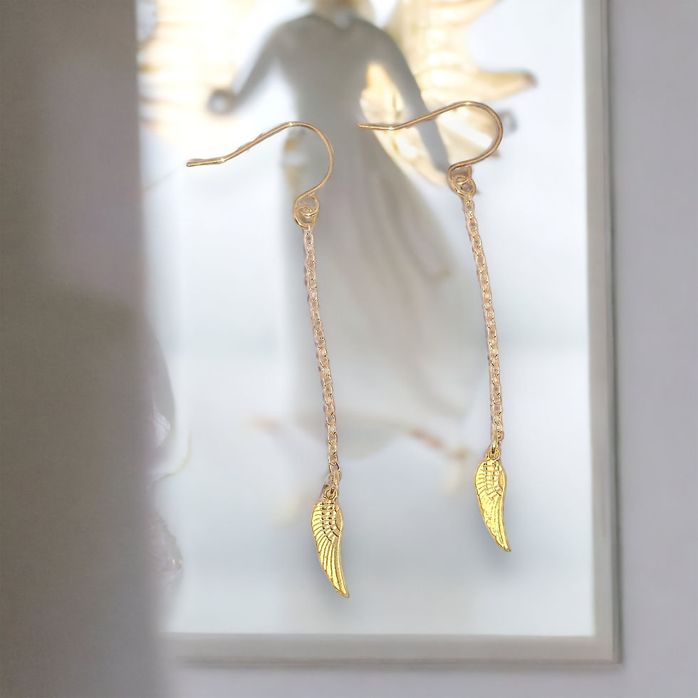 Miniature : Angel Wing Drop Earrings