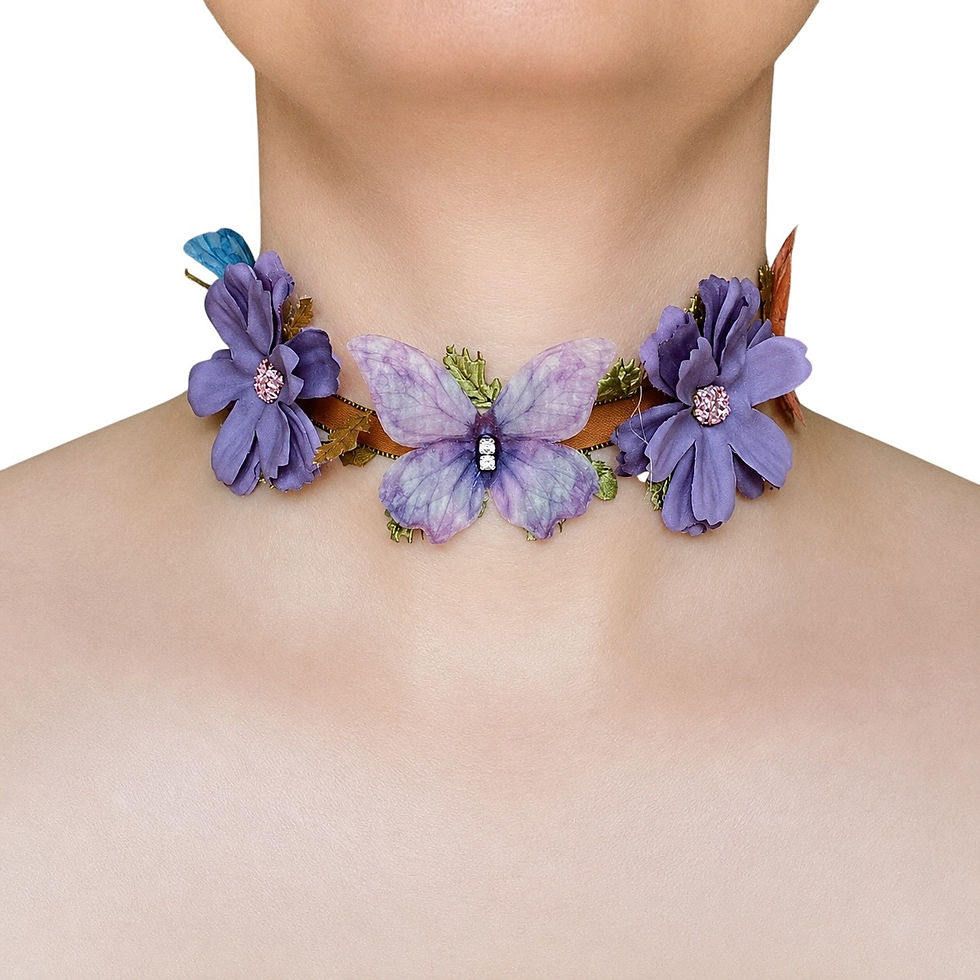 Miniaturbild: Twilight Flutter Garland Choker