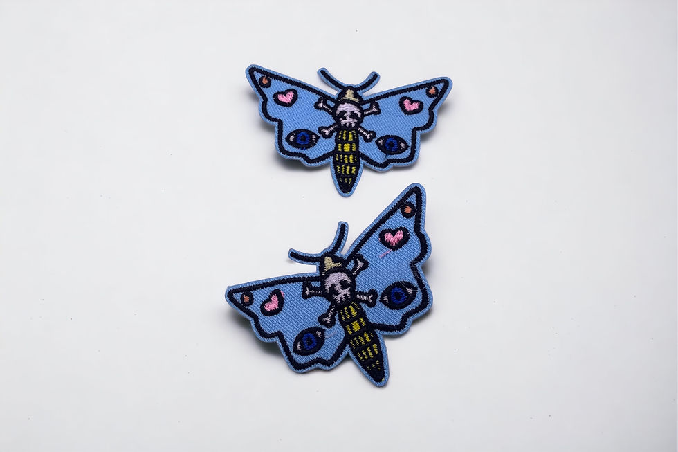 Thumbnail: Death Head Moth Hair Clips