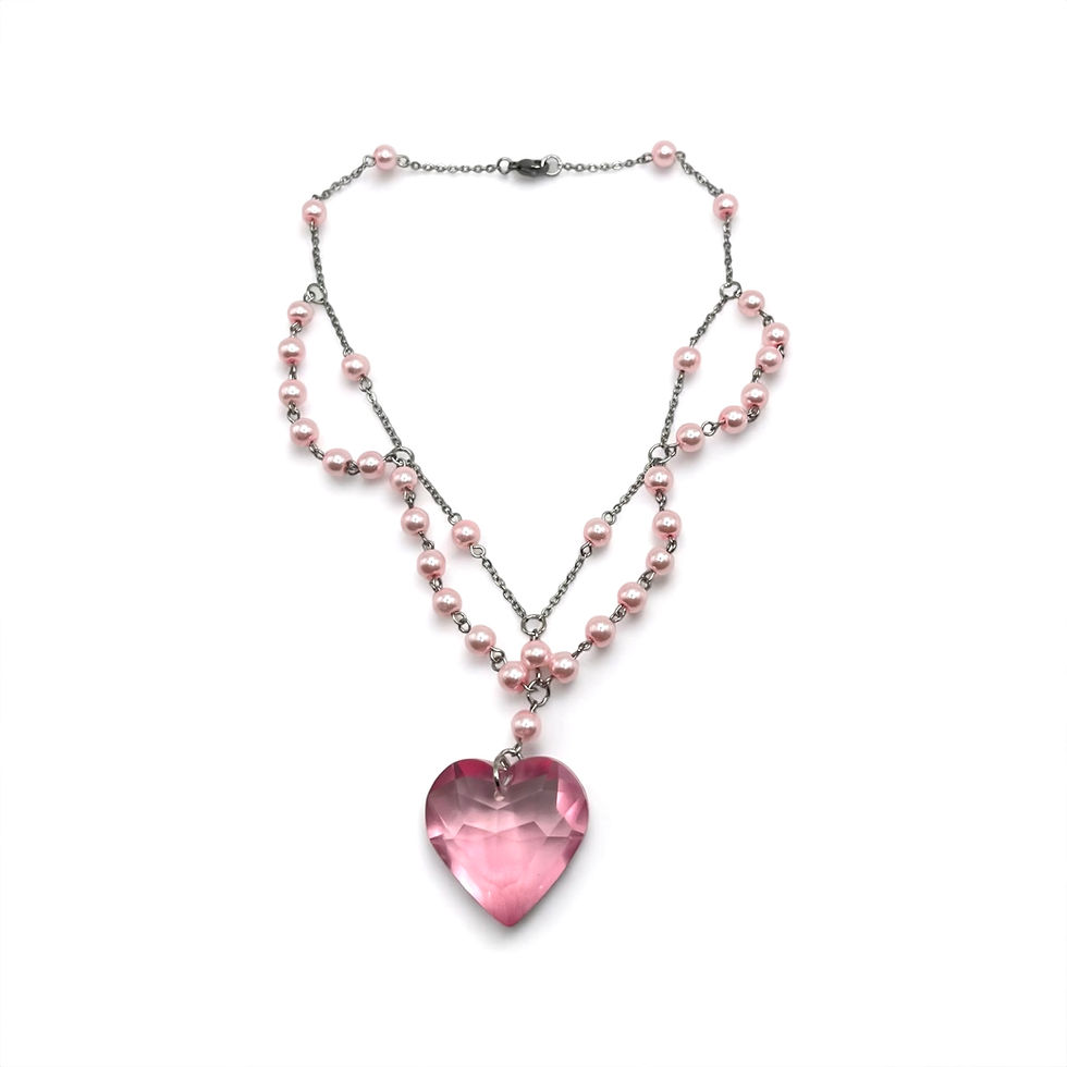 Miniatyrbild: The Blush Heirloom Heart Necklace