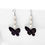 Thumbnail: The Black Butterfly & Pearl Drop Earrings