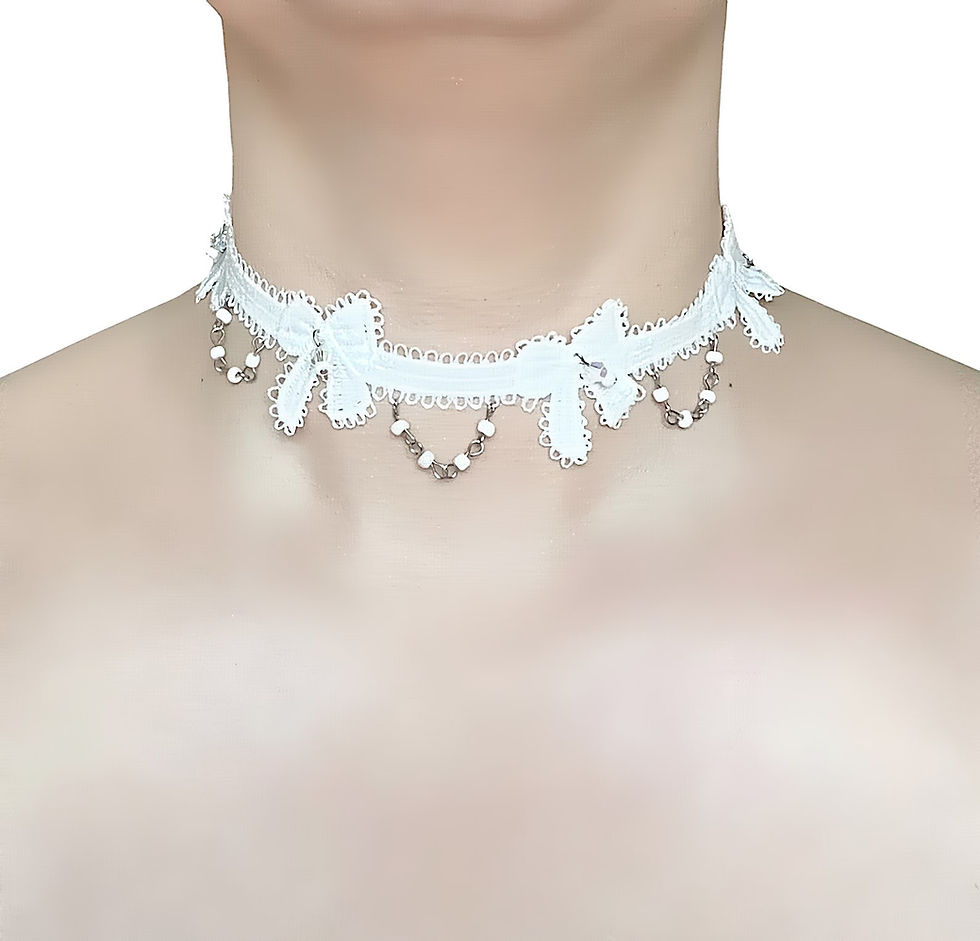 Thumbnail: Lace Bow Heirloom Choker