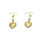 Thumbnail: Ornate Heart Earrings - Gold Plated
